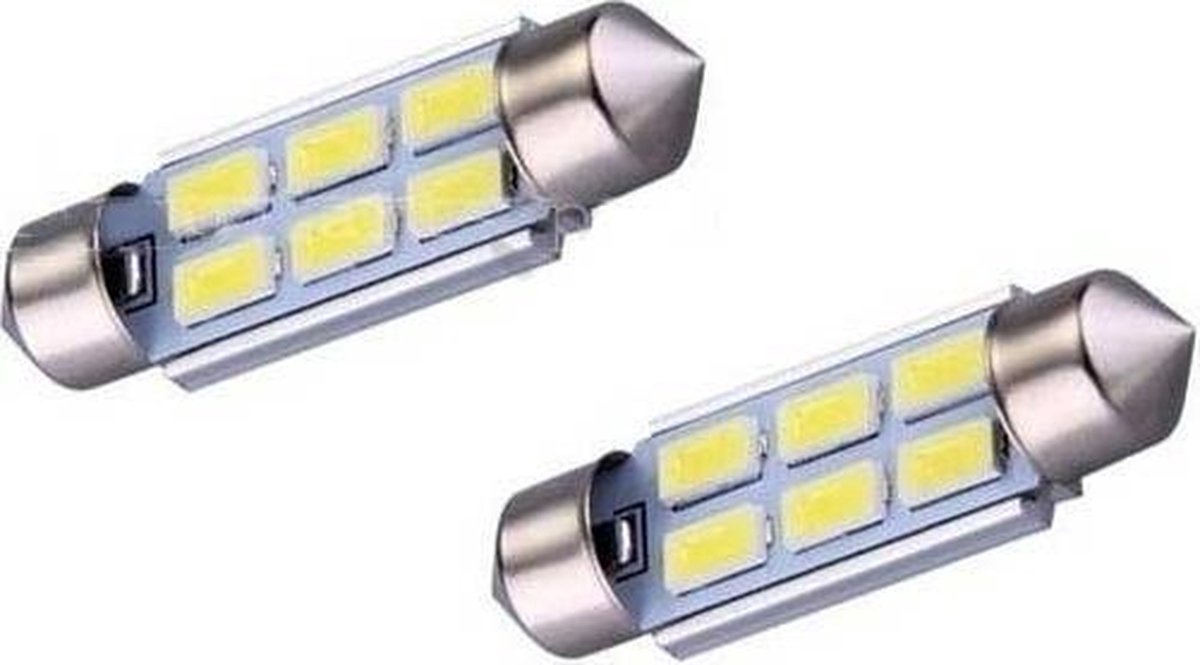 Dome - 5050 - 39mm - 6SMD - Wit - 2 stuks