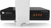 Rebox RE-2400 DVBT2 / DVB-T2 HEVC H.265 FTA 12 Volt TV ontvanger + Funke antenne DSC550