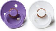Bibs fopspenen 6-18 maanden set 2 stuks |Purple + White| Maat 2