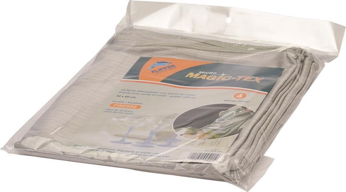 Flipper Finesse Microvezeldoeken - 50 x 60cm - 4 Stuks