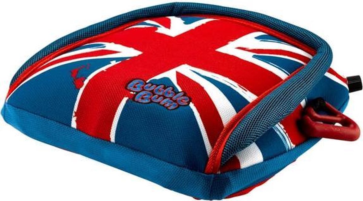 Bubblebum Zitverhoger Autozitje Opblaasbaar Autostoeltje - Union Jack - Blauw-Rood