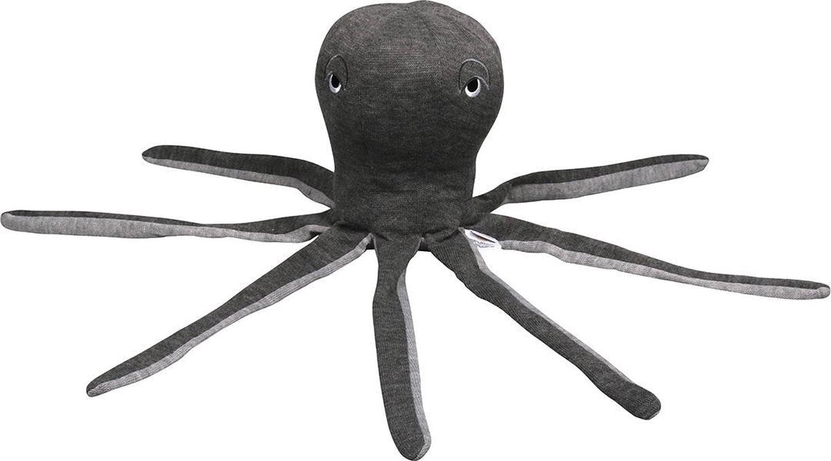 Filibabba Knuffeldier - Squid Dark Rrey - 60cm