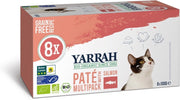 Yarrah cat alu pate multipack salmon - Graanvrij - 8 x 100 g