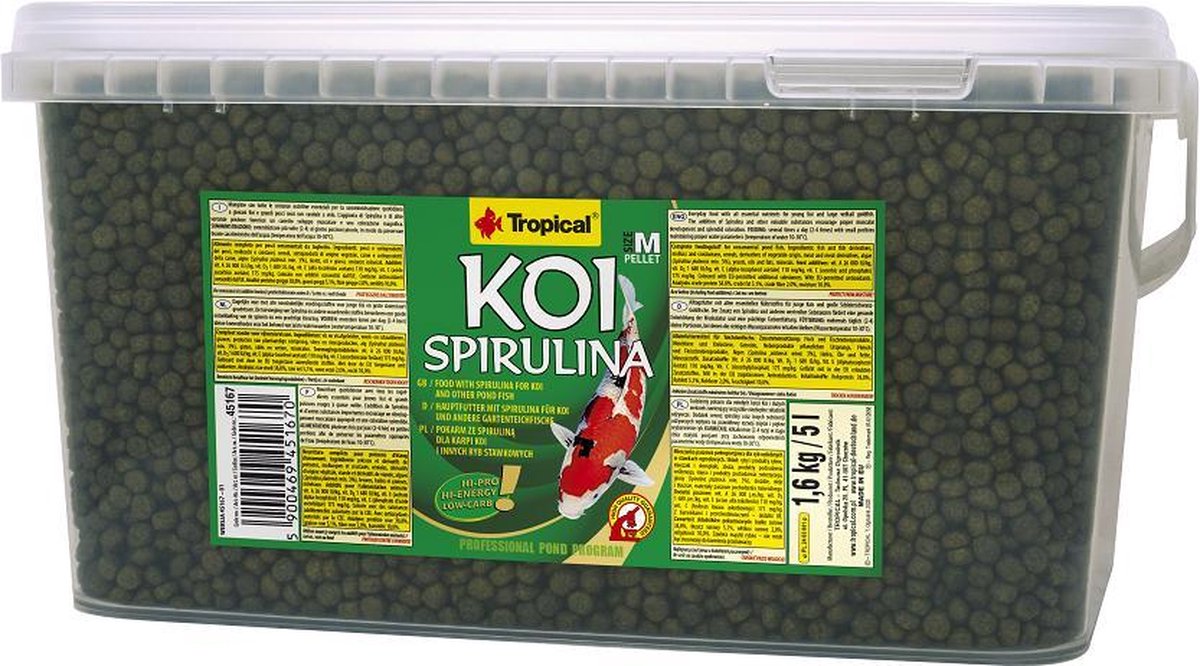 Tropical Koi Spirulina (5 Liter | 1