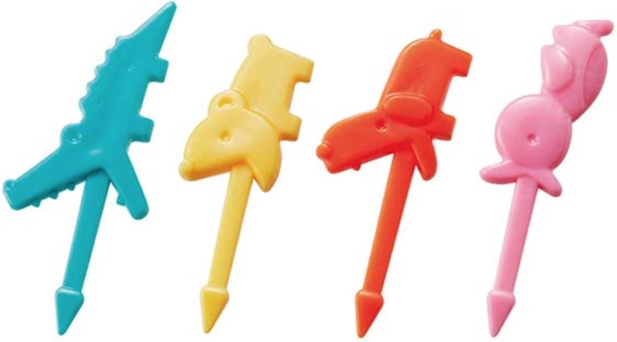 Kawaii Bento Prikkers Dieren bite - 12 stuks Bento Picks Lunchbox prikkers