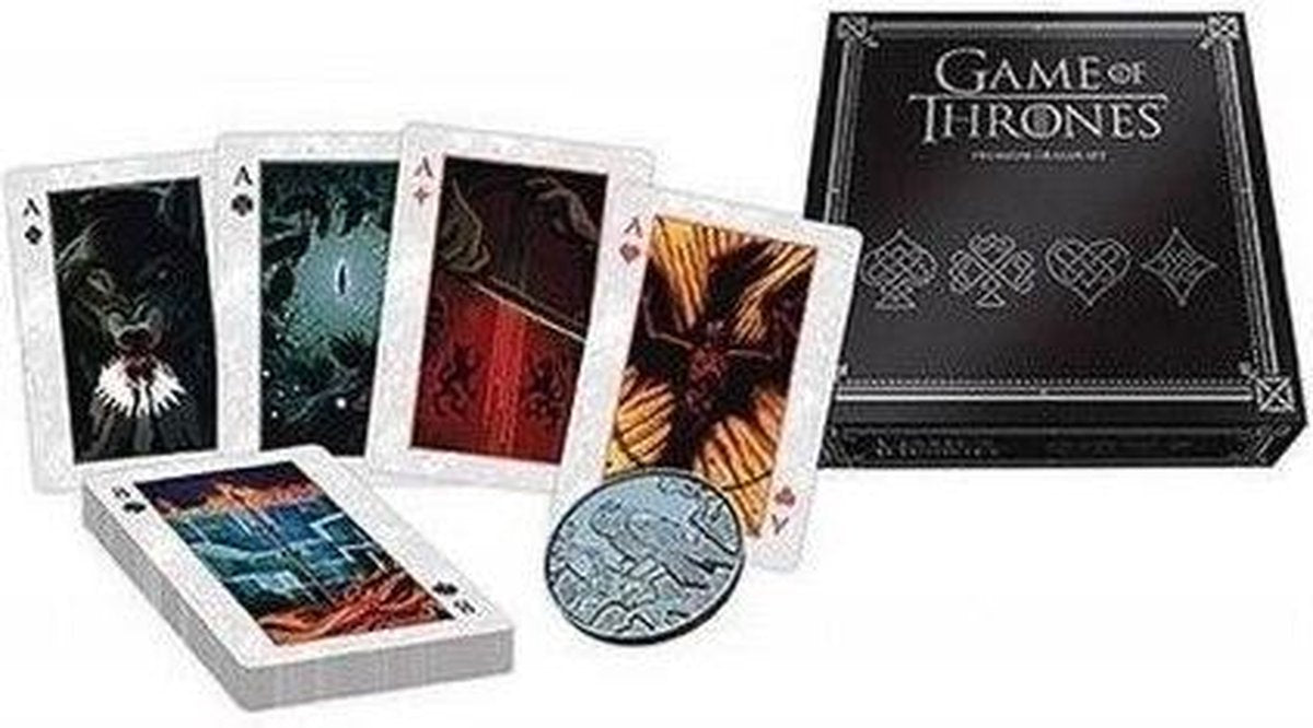 Asmodee Game of Thrones Playing Card Collector Set W/ Coin - EN