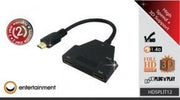 Ebode HDSPLIT12 HDMI splitter [2x HDMI 1920 x 1080 36-bit Dolby-AC3/DTS7.1 0.2m Cblack]