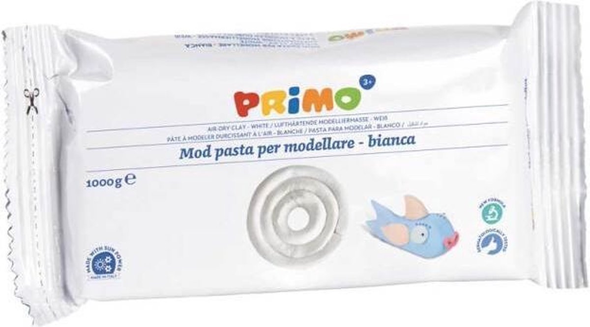 Primo Boetseerklei 1000 Gram Junior Wit