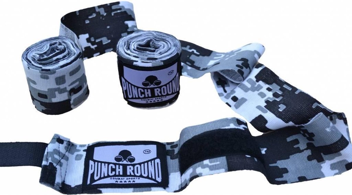 Punch Round™ Perfect Stretch Camo Hand Wraps Bandages 460 cm Punch Round Bandage