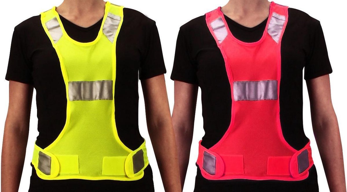 Avento - Veiligheidshesje Sport - 3M - Fluorroze - Reflectie - XS/S
