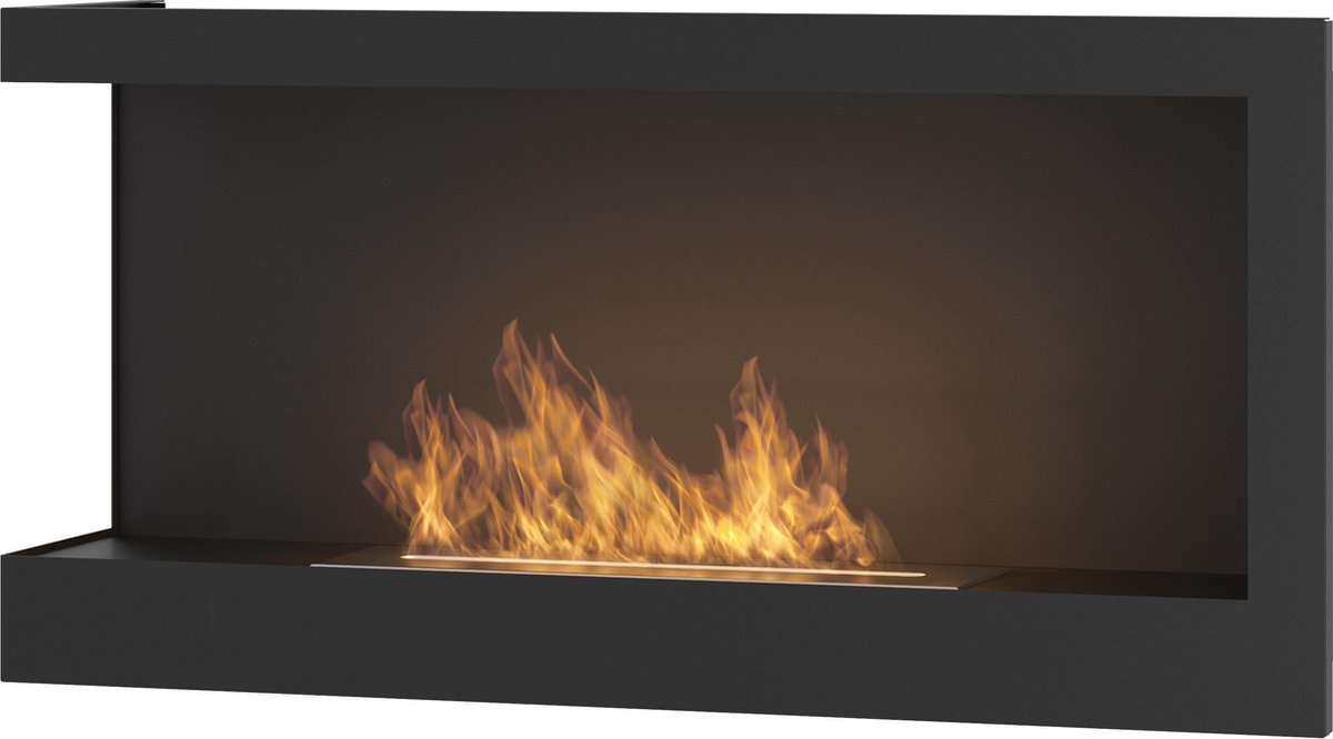 Infire - bio-ethanol  haard  Hoek links - inbouw sfeerhaard  - 90x45cm
