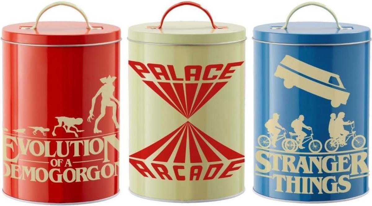 FUNKO Stranger Things: Silhouette Kitchen Storage Tins