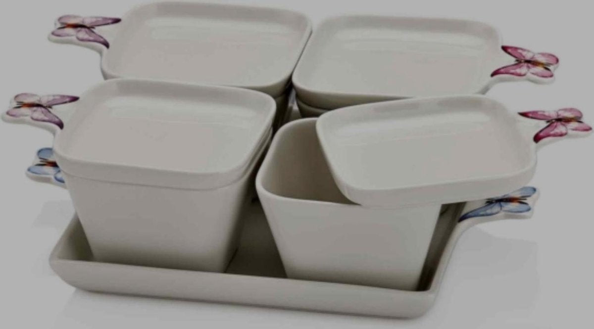Tac butterfly snack tapas schaal met deksel