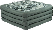 Vierkante Ballenbad 110x45 Grijs - Ballenbad baby - Ballenbad vierkant - Ballenbad Misioo - Ballenbak baby - Ballenbad - Ballenbak - Luxe ballenbak voor kinderen - Luxe ballenbad voor kinderen - Ballenbad