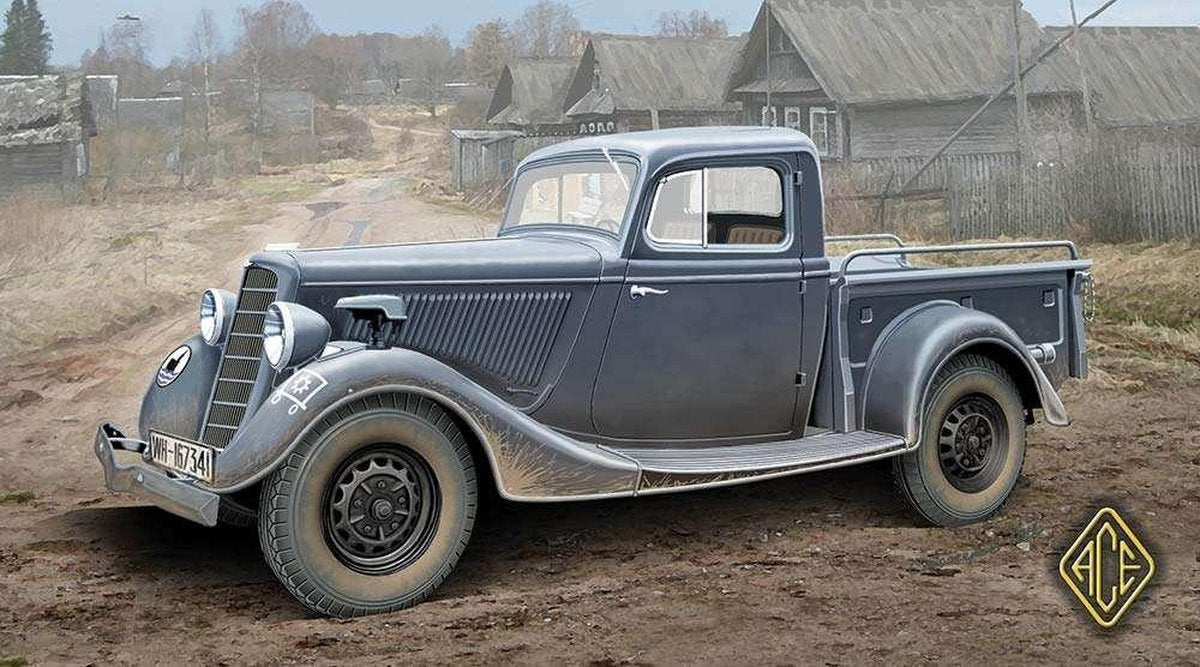 1:48 ACE 48105 GAZ-M-415 Pickup Plastic kit
