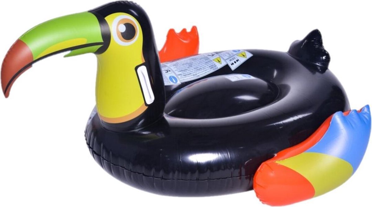 Jilong Opblaasdier Toekan Junior 128 X 104 Cm Vinyl Zwart