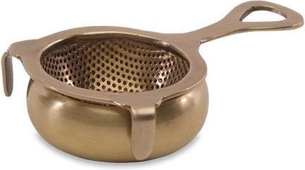 Nkuku Antique Brass Tea Strainer