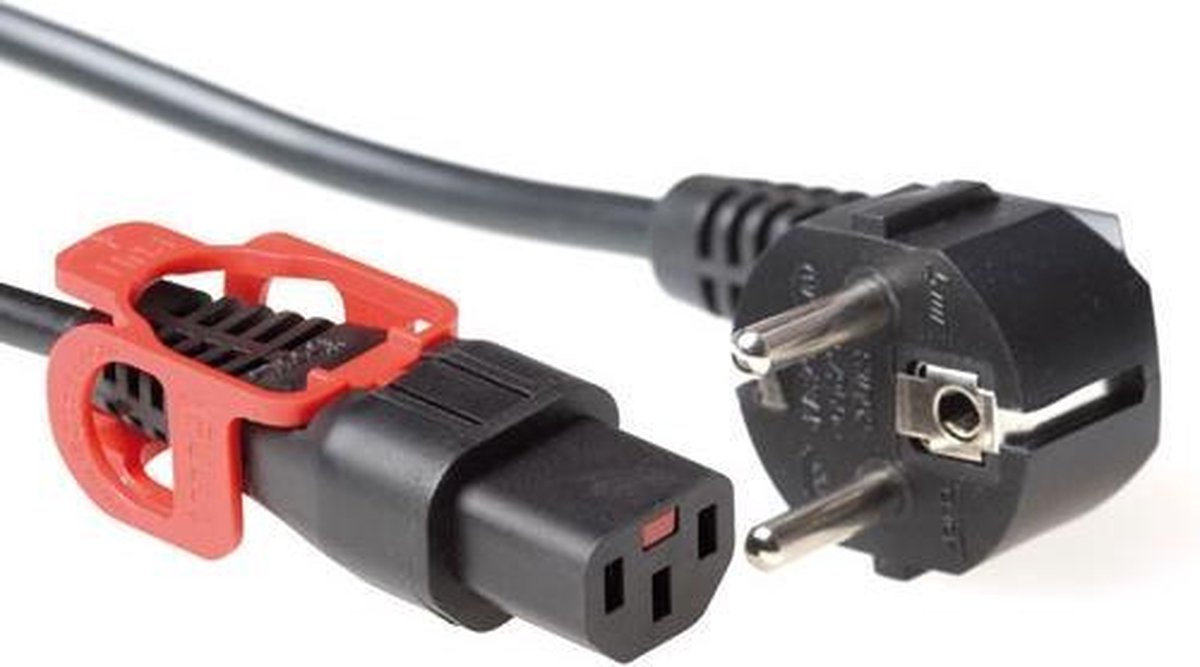 ACT AK5151 electriciteitssnoer Zwart 2 m CEE7/7 C13 stekker