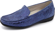 Waldläufer Dames Instapper 431000-189-009 Royalblue -Harriet Wijdte H - Maat 4