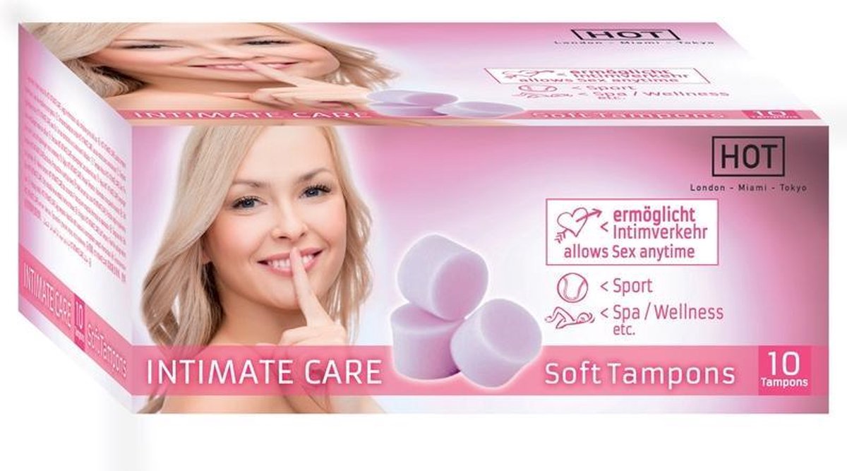 Hot 10 Tampons Soft Intimate Care