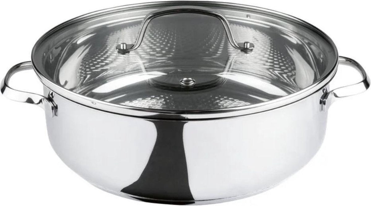 ERNESTO® Serveerpan Ø28 cm RVS - 4L - Pan