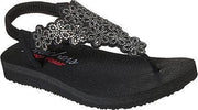 Skechers  - MEDITATION - FLORAL LOVER - Womens - Black Silver - 38