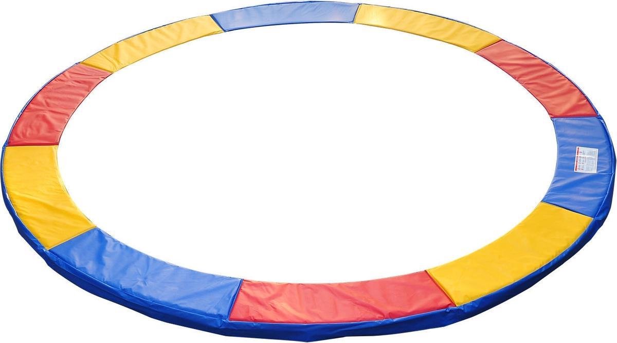 Trampoline rand afdekking - Trampoline beschermrand - 244 cm - Blauw - Rood - Geel
