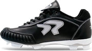 Ringor - Honkbal Schoenen - Dames - Kunststof Noppen - Neusbescherming - Zwart - US 7