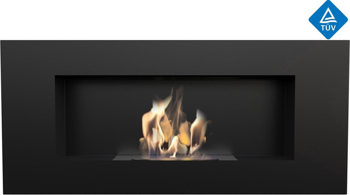 Bio ethanol haard - sfeerhaard inzethaard wandhaard -90 x 40 cm TÜV-Kratki Delta