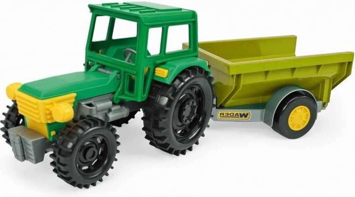Wader Tractor Met Kiepkar 35 Cm Geel