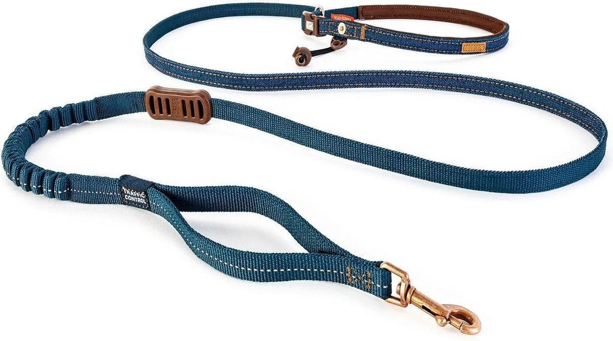Road Runner LITE Riem - Hardloop hondenriem-82"-Denim
