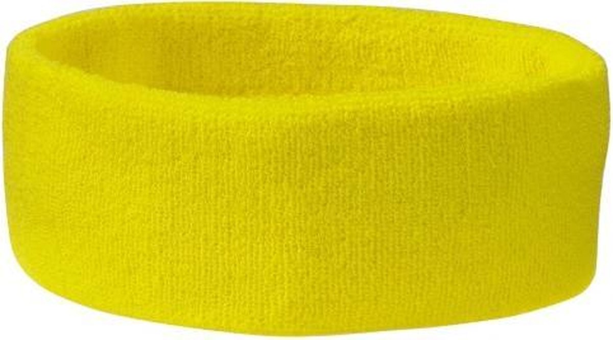 Hoofd zweetband geel