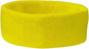Hoofd zweetband geel