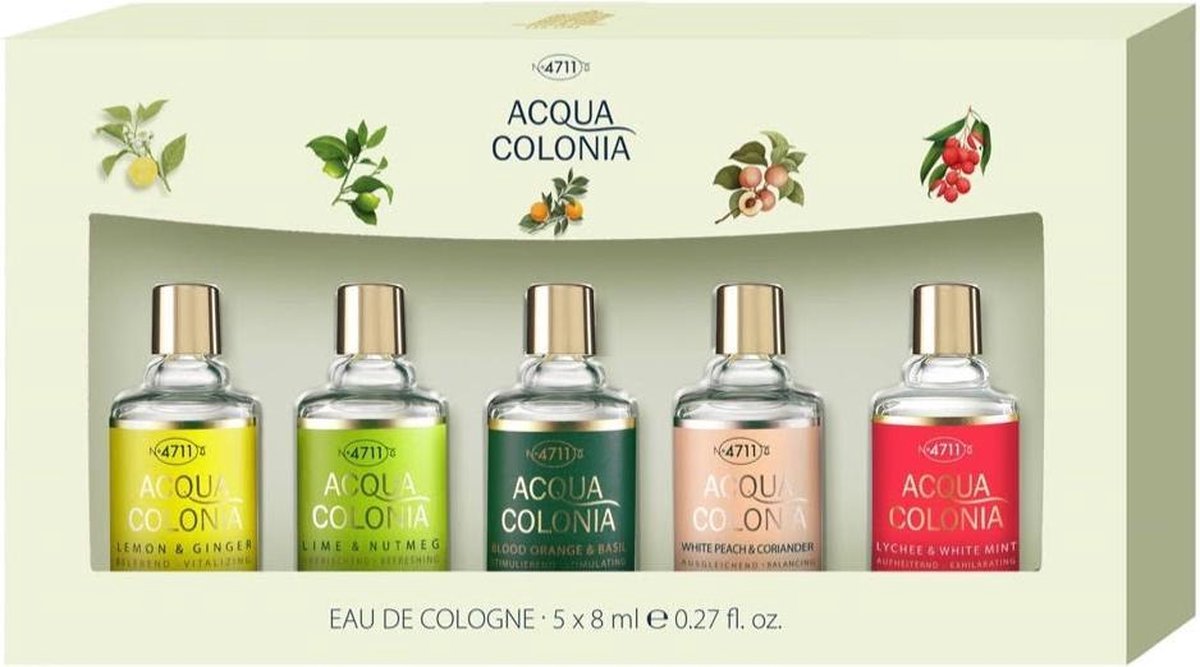 4711 Acqua Colonia Eau de Cologne Miniatures geschenkset - 5x8ml eau de cologne