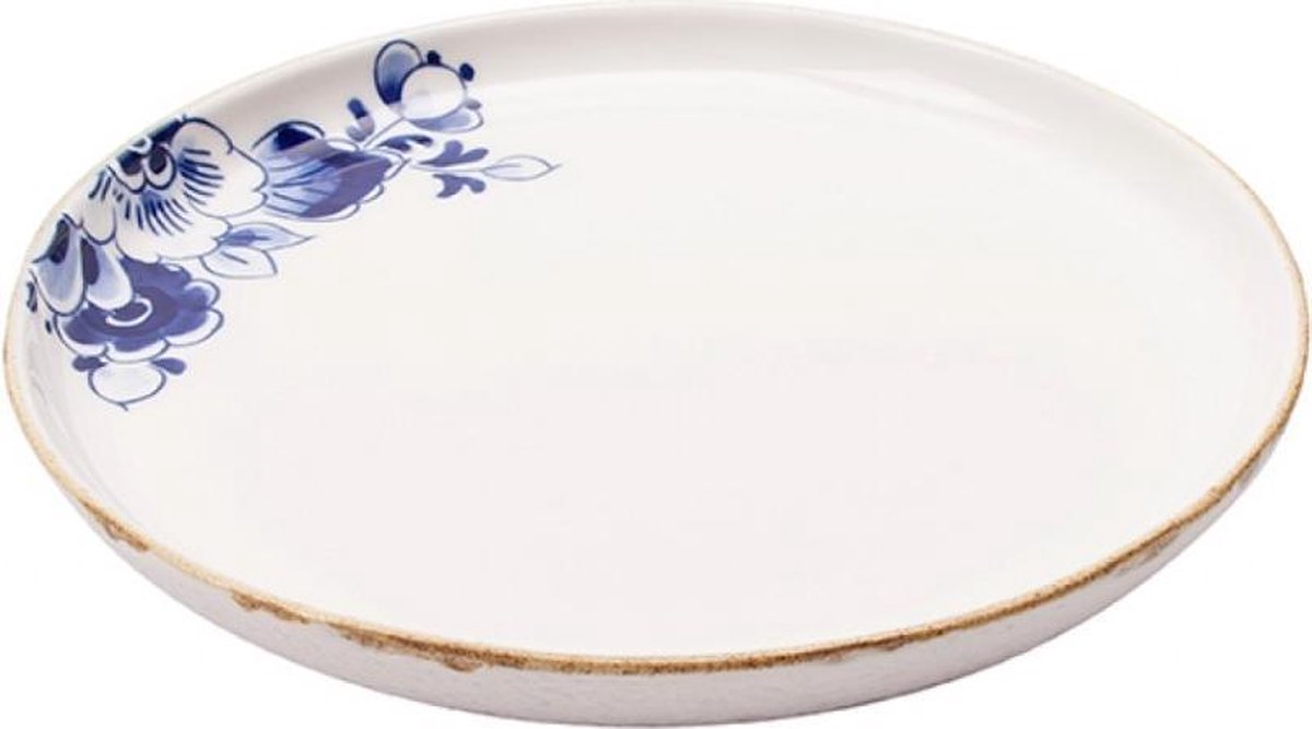 Heinen - Blauw Bloesem - Ontbijtbord 21cm h2cm