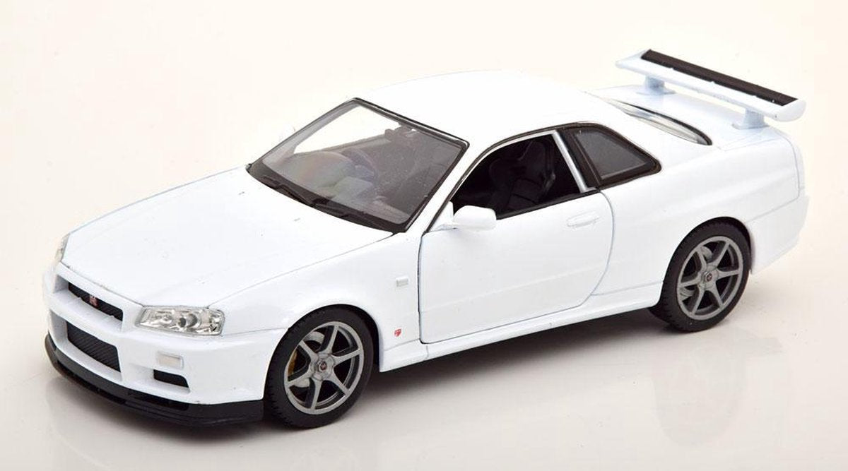 Nissan Skyline GT-R R34 Wit 1-24 Welly