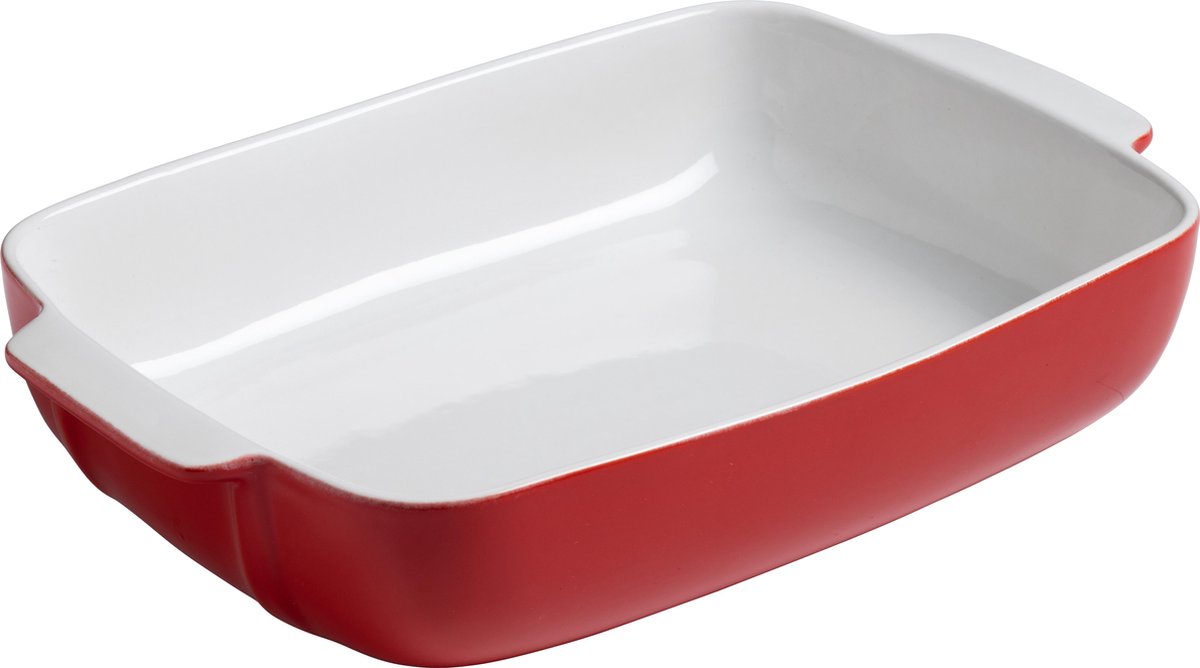 Pyrex Signature Ovenschaal Rechthoek - Keramiek - 30x22 cm - Rood