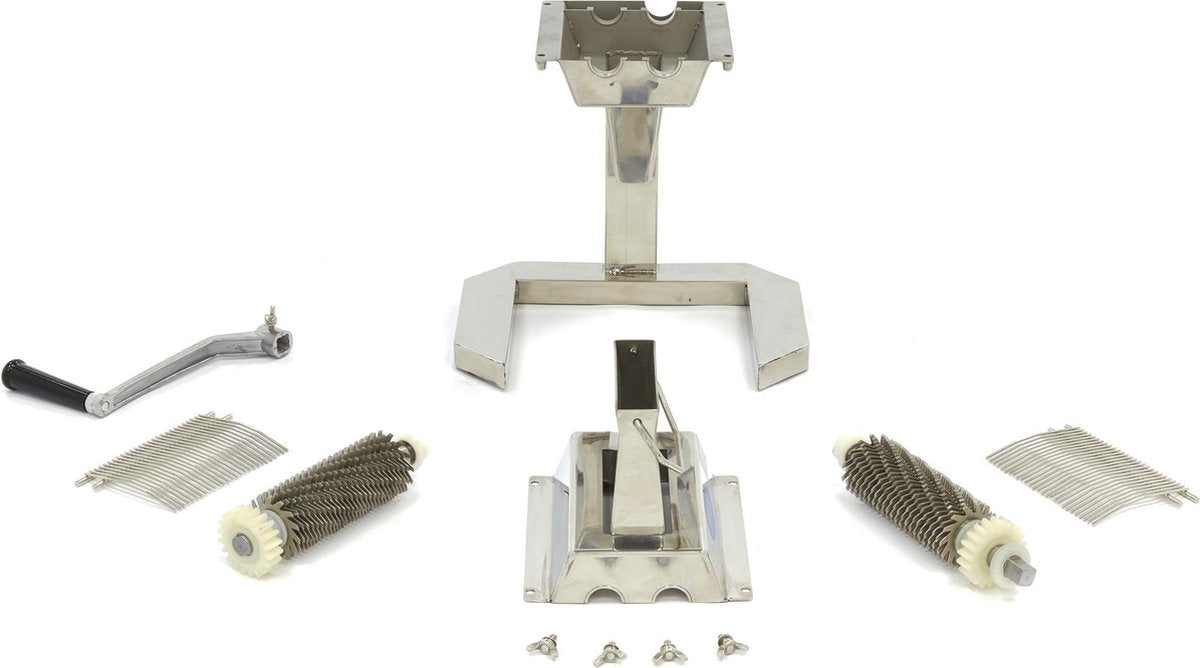 Vleesvermalser 27 x 2 - 125 mm - RVS - Vlees Doorvoer B125 x D25 mm - Vleesprikker / Professionele Meat Tenderizer / Horeca Vleesroller - Maxima