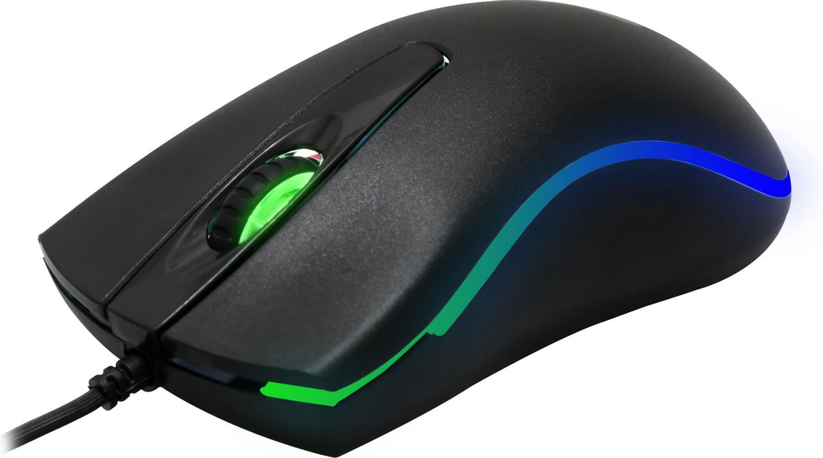 Everest SM-M9 Gaming Muis met LED verlichting - Zwart