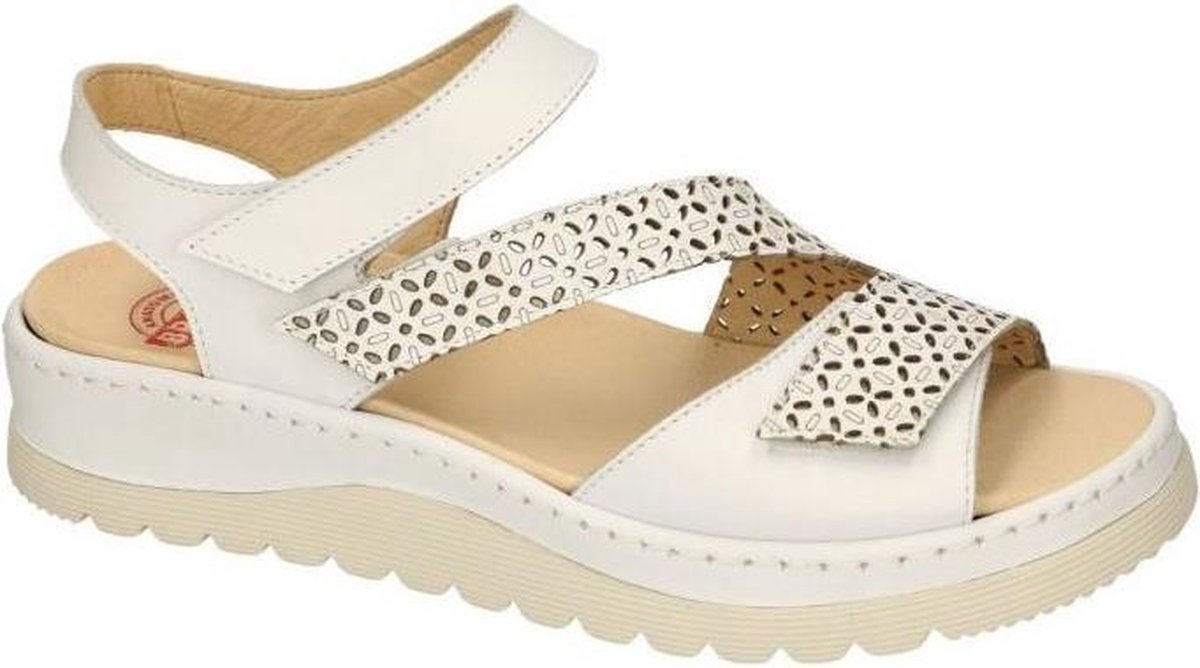 Brako -Dames -  wit - sandalen - maat 38