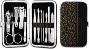 Luxe 7 delig nagelknip set bruin