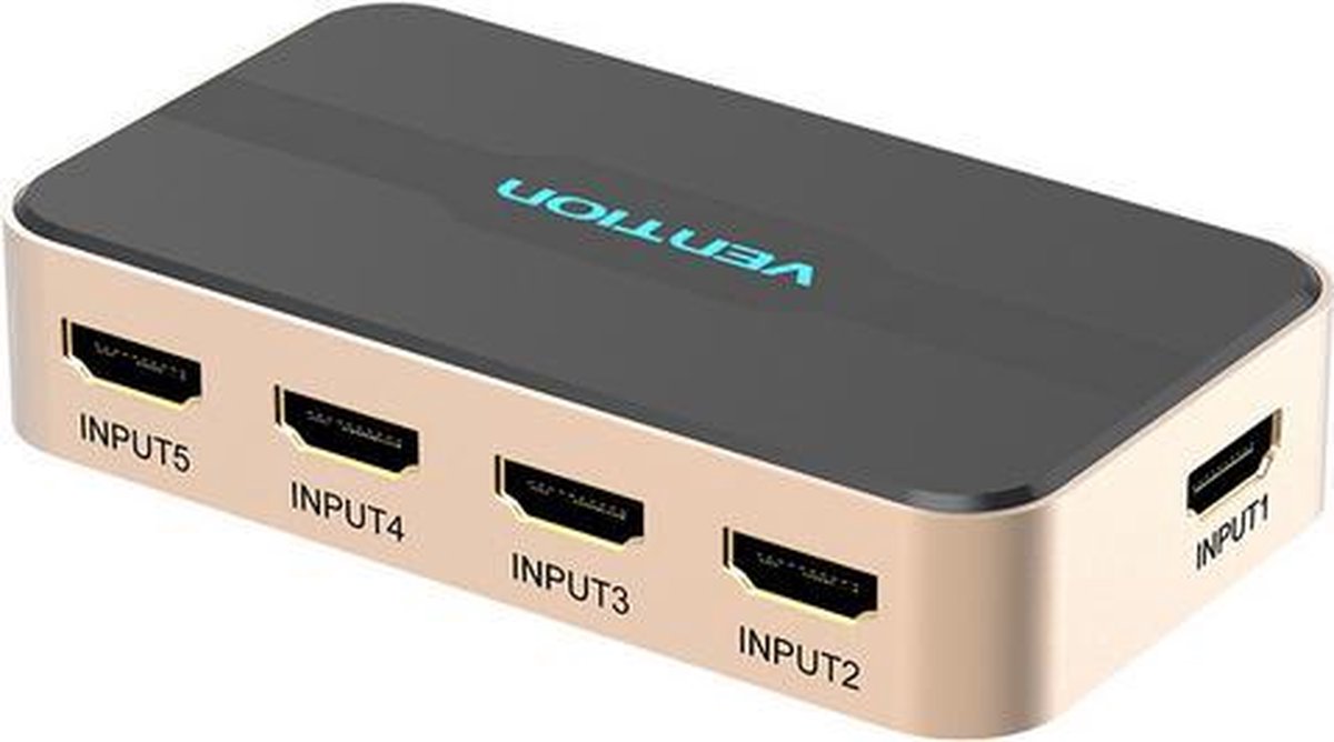 HDMI Switch 5x IN 1x UIT / HaverCo / 1080P HDTV PS3 PS4 XBOX support