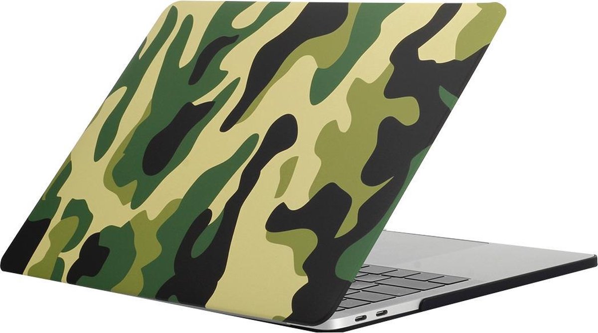 Mobigear Hard Case Camouflage Print Groen Macbook Pro 13 inch Thunderbolt 3 (USB-C)