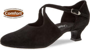 Ballroom Schoenen voor Dames Diamant 052-112-001 – Dansschoenen Stijldansen – Zwart Suède - Maat 40