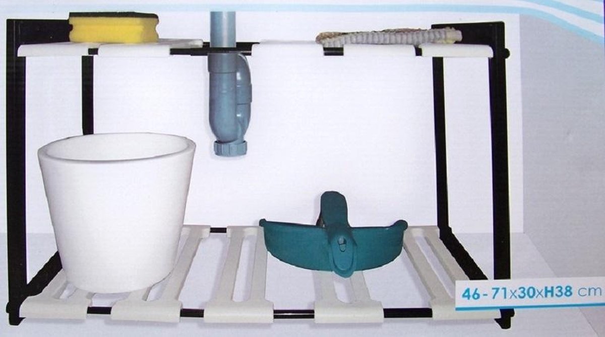Gootsteenrek / Gootsteenorganizer - Verstelbaar