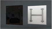 infrarood wit glas stralingspaneel 60x120cm 600 Watt wifi aangestuurd