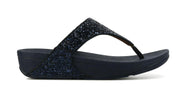 FitFlop Lulu Glitter Dames Slippers - Zwart - Maat 38