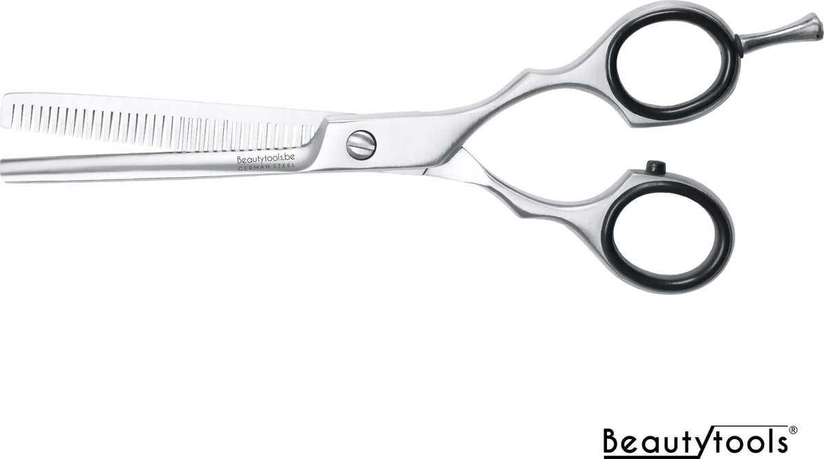 PROMO! Beautytools SILVER LINE Professionele Uitdunschaar/Efillerschaar Rechtshandig voor dik haar (6 Inch) - (RS-0997) T