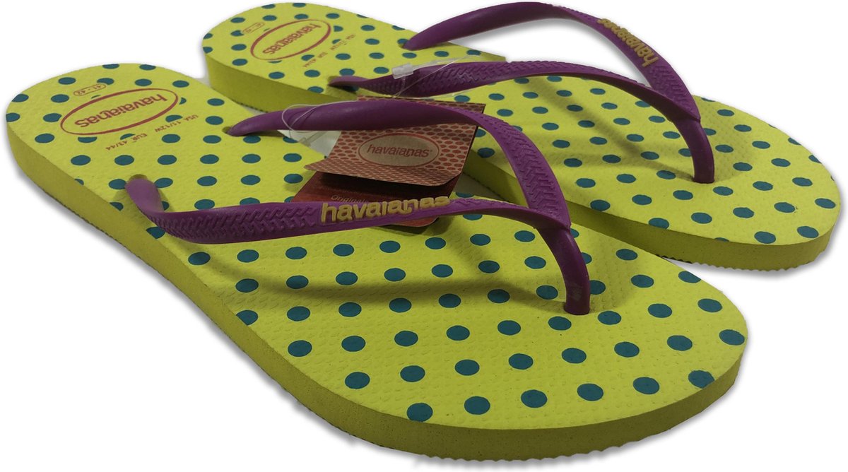 Havaianas - dames - Slim Fresh Pop-up - Neon yellow - Maat 43/44