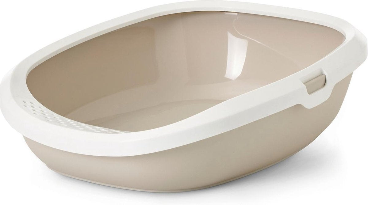 Savic Gizmo Kattenbak -  Mokka/Wit - 52 x 39.5 x 15 cm